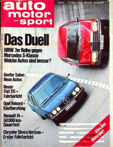 Deckblatt Auto Motor und Sport (06/1978)